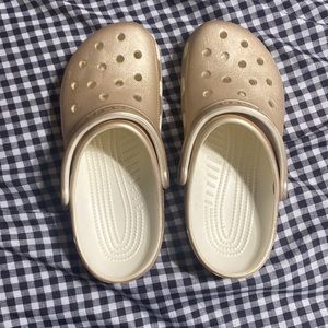 Rose Gold Crocs